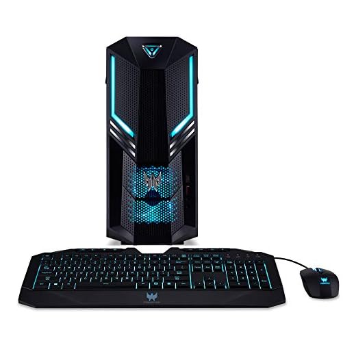 Predator Orion 3000 (PO3-600) - Ordenador de sobremesa (Intel Core i5-9400, 8 GB RAM, 1000 GB HDD, 256 GB SSD, NVIDIA GeForce RTX 2060, Windows 10), Color Negro