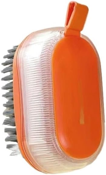 Cleaning Brush Multi-Purpose Round Mellow Handle Laundry Clean Shoes Household