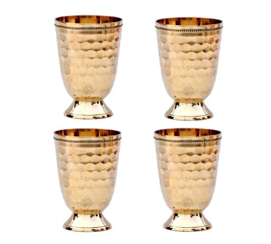 NATARAJ GALLERYBrass Glass for Drinkware Used at Home Kitchen Hotel Restaurant Bar Weddings Parties and Festival (8)