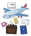 Jolees Boutique Dimensional Stickers, Airplane Travel