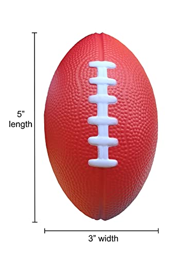Lmc Products 3 Pack Of Mini Foam Footballs For Kids - Small, Tiny Football 4.75" In Length - Little Toy Football #TOP4
