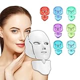 BeaRay LED Face Mask Light Therapy, 7 Colors for Skin Vitality, Home Beauty Device - Light Therapy for Face