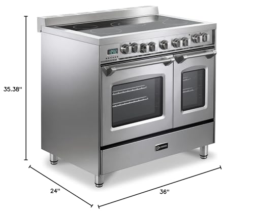 Verona VPFSEE365DSS 36 Inch All Electric Freestanding Range Double Oven Convection thumb #8