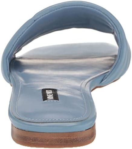 Nine West Women's MENQS Flat Sandal, Light Blue 450, 5 | Image 2