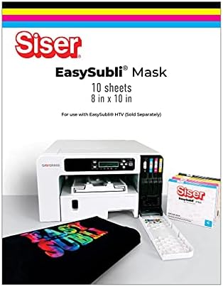 EasySubli Mask Transfer Tape 8" x 10" - 10 Pack (for use with EasySubli HTV)