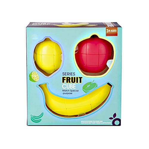 魔法の立方体パズルおもちゃゲームリアルなシミュレーションフルーツ偽の果物脳の発達パズルゲームのための魔法の立方体のおもちゃ,3 in 1