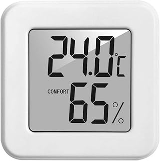 Digital Thermometer Hygrometer LCD Display Electronic Humidity Sensor Temperature Meter Gauge for Home Baby Room Office Electronic Temperature Humidity Detector Gauge for Indoor Baby Room LCD Digital