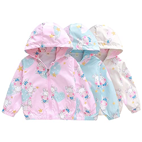 Toddler Boys Girls Windproof Raincoat Jacket Fall Winter Outdoor Hooded Lightweight Zip Warm Casual School Clothes