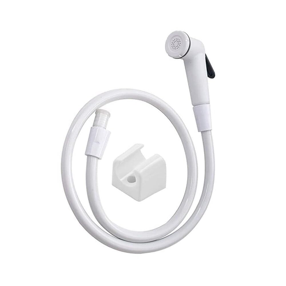 Health Faucet - Classic ABS Health Faucet with high Pressure 1 metre PVC Tube and Hook(White) - Jet Spray for Toilet (Pack of 1 White Faucet) (B0D381VT4B) Amazon Price History, Amazon Price Tracker