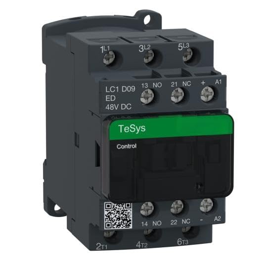 Contacteur CC LC1D09ED solution contre l'usure des moteurs triphasés 9A 48V