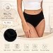 Briyat Unterhosen Damen Baumwolle UnterwäSche Frauen Brazilian Slip 5er Pack Baumwoll Hipster Wochenbett Panties Atmungsaktiv Weich Pantys Women Underwear Mehrpack Schwarz L