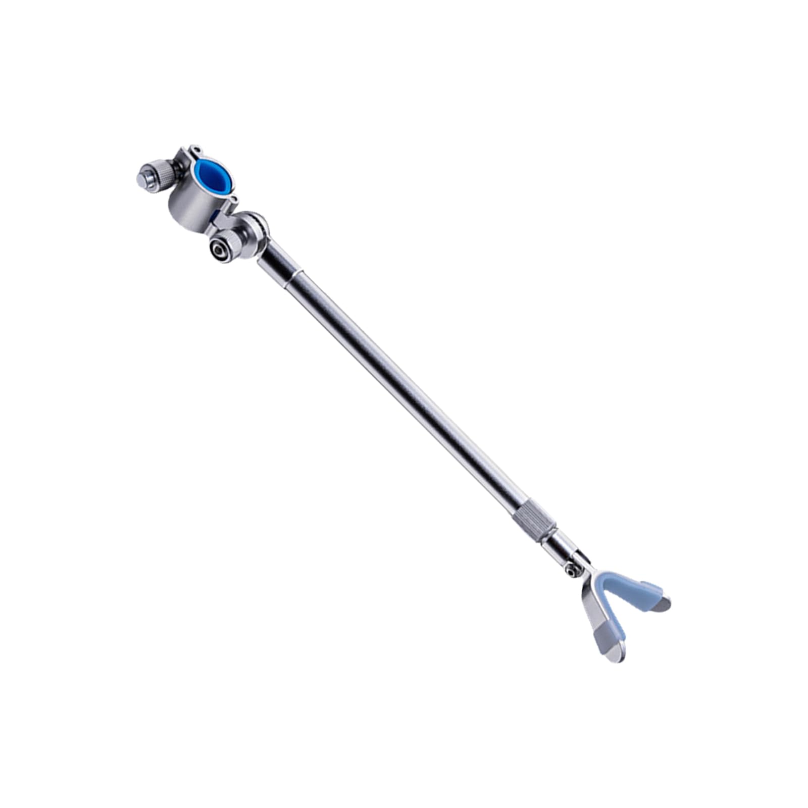 Apglsxy Silver Rod Bracket Stretchable Multi Degree Adjustable Fast Release Aluminum Fishing Rod Holder Rear Hanging Bracket High Strength