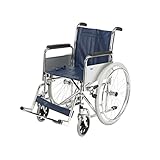 Days Self-Propelled Wheel Chair With Fixed Back, Chrome Plated, 45cm Seat Width, Lightweight, With Moulded Armrests, Designed for Resiliency
