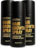 Halogrow Hair Growth Serum Spray for Women & Men – Biotin & Caffeine Hair Loss Treatment, Anti-Thinning Hair Regrowth Oil, Advanced Thickening Formula (3 pack)