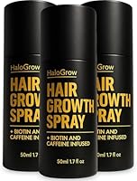 Halogrow Hair Growth Serum Spray for Women & Men – Biotin & Caffeine Hair Loss Treatment, Anti-Thinning Hair Regrowth Oil, Advanced Thickening Formula (3 pack)