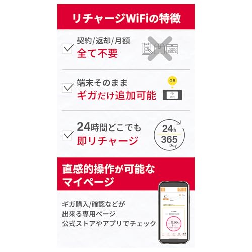 リチャージWiFi M4【maca4-100GB/365】 の商品画像 4