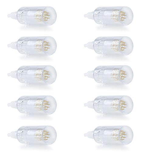 Aufgeld AGPEN 12 Pin Titanium Microneedle Tip Dermapen Replacement Cartridges Boayonet Derma Stamp Skin Care Face Facial Wrinkle Hair Loss Regrowth Stretch Mark Micro Needles Professional (10 Pack)