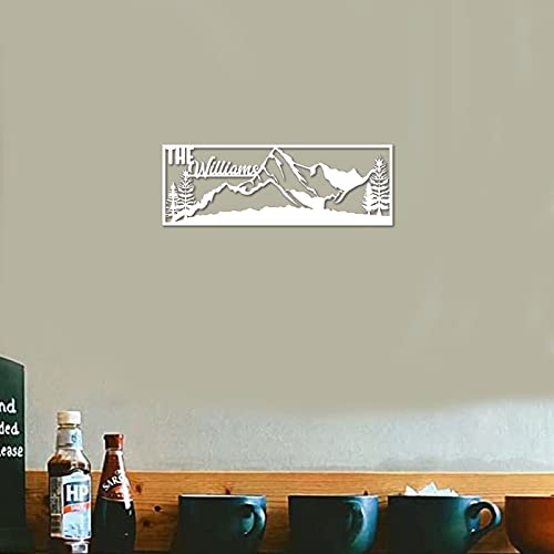 Panneau de montagne personnalisé en métal pour embellir votre salon chaleureux