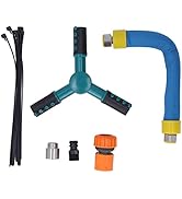 Mumusuki Lawn Sprinkler Garden Sprinkler,Automatic Rotating Trampoline Sprinkler with Mounting Ac...