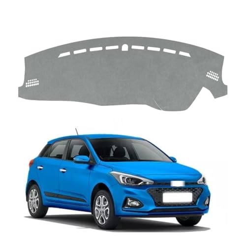 Image of Car Dashboard Cover Compatible with Hyundai Elite I20 2014-2020 Dustproof, UV Resistant | All-Weather Protection | Custom Fit Car Accessories (Grey)
