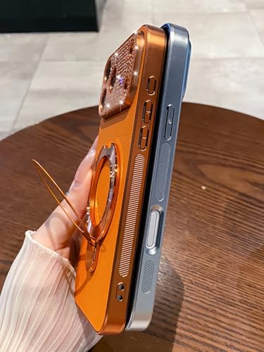 Étui de téléphone avec support et fermeture magnétique pour iPhone 16 Pro Max