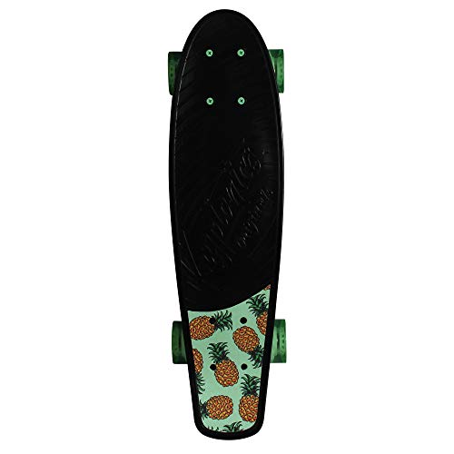 Kryptonics Original Torpedo 22.5 Inch Complete Skateboard - Black Pineapple #TOP2