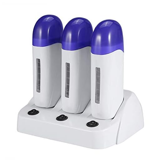Portable Triple Roller Wax Epilator Set