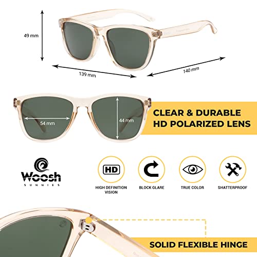 Image of Woosh Polarized Lightweight Sunglasses for Men and Women -Unisex Sunnies for Fishing Beach Running Sports and Outdoors