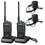 Retevis RT86 Walkie Talkies Long Range, Rugged Professional 2 Way Radio with Speaker Mic, 2600mAh, High Power Adults Walkie Talkies for Industry, Rescue and Emergency Use (Black, 2Pcs)
