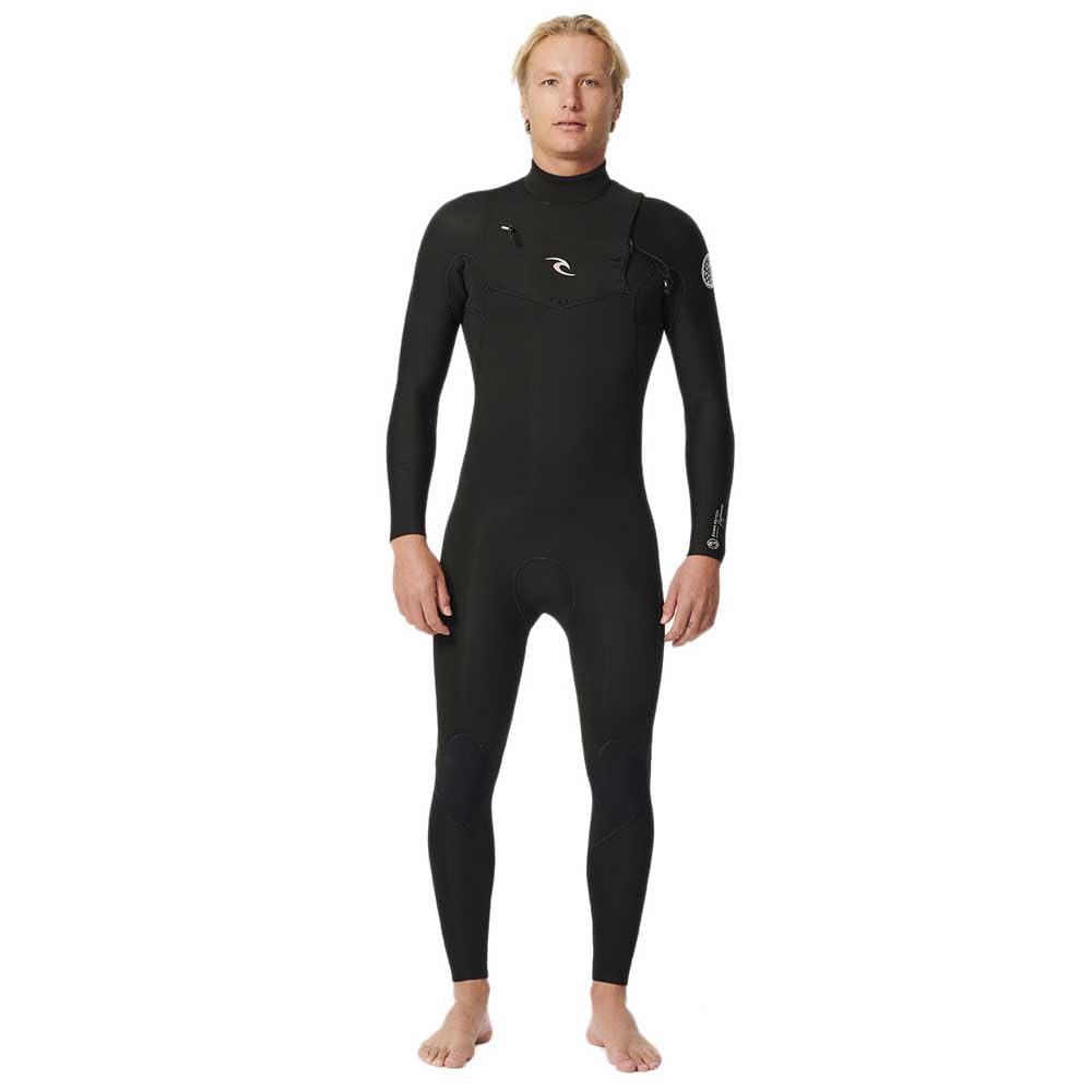 RIP CURL Dawn Patrol Performance 4/3 Chest Zip Full Suit 2024 Black