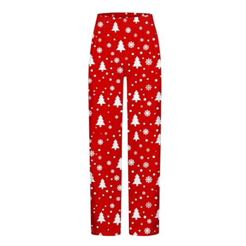 Mens Trendy Plaid Home Pants - Casual Xmas Style Printing Pj Pants with Elastic Waist - Holiday Trousers3