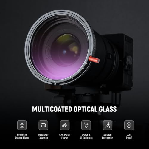 Image of NEEWER 62mm 3 in 1 Variable ND + CPL + Black Diffusion 1 /4 Lens Filter | HD ND2-32 Circular Polarizer Black Diffusion 1 /4 Filter for Mist Cinematic Effect Filter Photography Camera Accessories