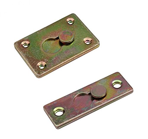 Preisvergleich Produktbild Steckverbinder Möbelverbinder Bettverbinder Couchverbinder Metallverbinder 7-17 Größe 20x60