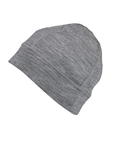 7EVEN Merino Wool Beanie Hat Midweight 230 GSM Grey