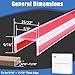 Clear Rubber Edge Trim, Self-Adhesive White Rubber Edge Trim, 5/8