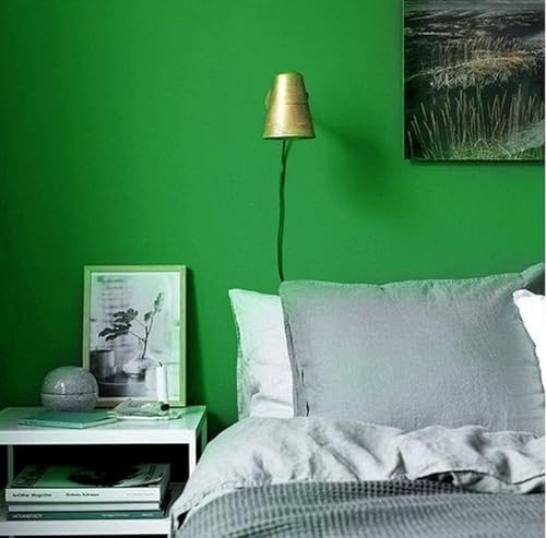 WISDOM Vinyl Decorative Peel and Stick Wallpaper, Dark Green Matte - Image 4