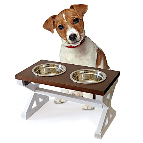 Modern Farmhouse Dog Bowl Stand, Dog Bowls Elevated Dog Food Stand, Raised Dog Bowls For Medium Dogs, Dog Food Bowls Elevated Dog Bowl Stand, Elevated Dog Bowls For Small Dogs, Rustic Dog Bowl Stand #TOP4
