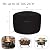Outdoor Fire Pit Cover 36 inch Round Waterproof , Weatherproof Heavy Duty Oxford Fabric with PU Coating for Year-Round Protection, Black