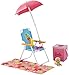 Barbie Mobilier Coffret Plein Air, Pique-Nique Plage pour poupée, avec figurine de chien et accessoires, jouet pour enfant, DVX49