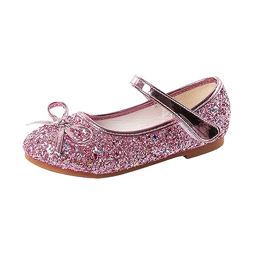 Girls Princess Glitter Dress Shoes Cute Bowknot Mary Jane Low Heels Part𝘆 Wedding Prom Sandals for Wedding Part𝘆