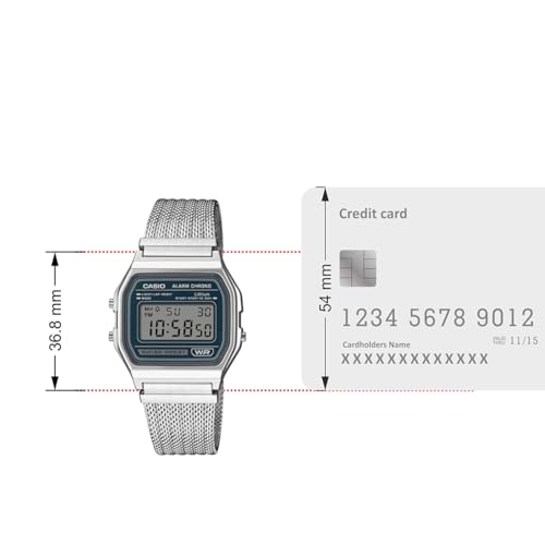 Image of Casio Vintage A158WEM-3DF Digital Dark Green Watch Unisex(D413)