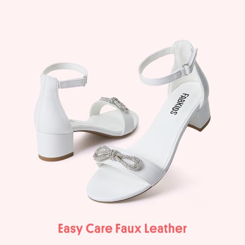 Image of FabKids Girls Braided Open Toe Ankle Strap Flat Lightly Padded Sandals Summer Holiday Party Dress Shoes for Toddler Little Kid Big Kid