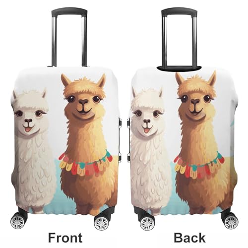 Llama Alpaca Printed Luggage Cover Protector, Fits 18-32 Inch Luggage3