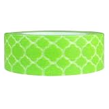Wrapables Colorful Patterns Japanese Washi Masking Tape - Lime Green Marrakech Trellis