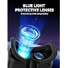 TECKNET VR Headset for Phone with Bluetooth Controller, 4.7-7.2 VR Headsets with HD 110FOV Anti-Blue Light Lenses & Adjustable Gears, 3D VR Headset for Kids Compatible iPhone Samsung Android