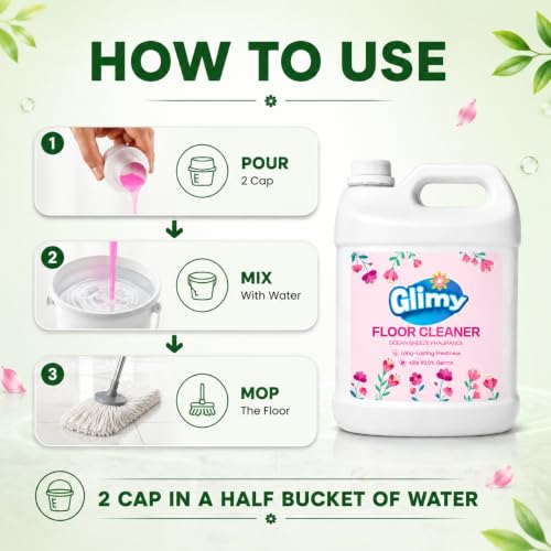 Image of Disinfectant Floor & Surface Cleaner Liquid | 4.5 Litre | Ocean Breeze Fragrance | Removes Dirt & Grease | Kills 99.9% Germs | Extra Shine | Safe for Kids & Pets