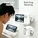 Waterproof Phone Holder with Speaker, 2026 New Shower Phones Holder with Wireless Bluetooth Speakers, 360 Rotation Fog-Resistant Wall Mounted Phone Stand for Bathroom Mirror (Black)