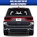 GRIDREADY Compatible with 2014-2020 Dodge Durango Eyelid Side Marker Tint Kit | Black Smoke Eyebrow Amber Delete Vinyl Overlay | Durango Headlight Tint Accessories
