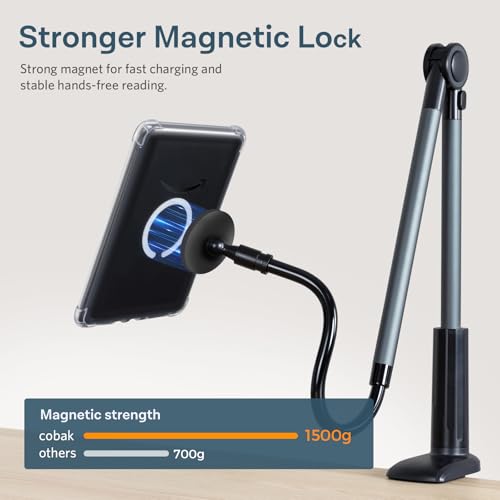 Image of CoBak Magnetic Clear Case for 6 Inch Kindle 2024 and 2022 (11 Gen) | Compatible with PopSockets /UGREEN /Anker Magnetic Grip and Stand | Lightweight