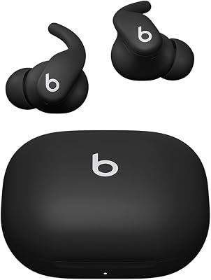 Beats Powerbeats Fit – Kabellose Workout In-Ear Kopfhörer mit Geräuschunterdrückung, IPX4, bis zu 30 Stunden Akkulaufzeit mit Ladecase, kompatibel mit Apple und Android – Diamantschwarz